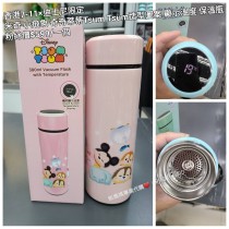 香港7-11 x 迪士尼限定 米奇 小飛象 奇奇蒂蒂 Tsum Tsum造型圖案 顯示溫度 保溫瓶